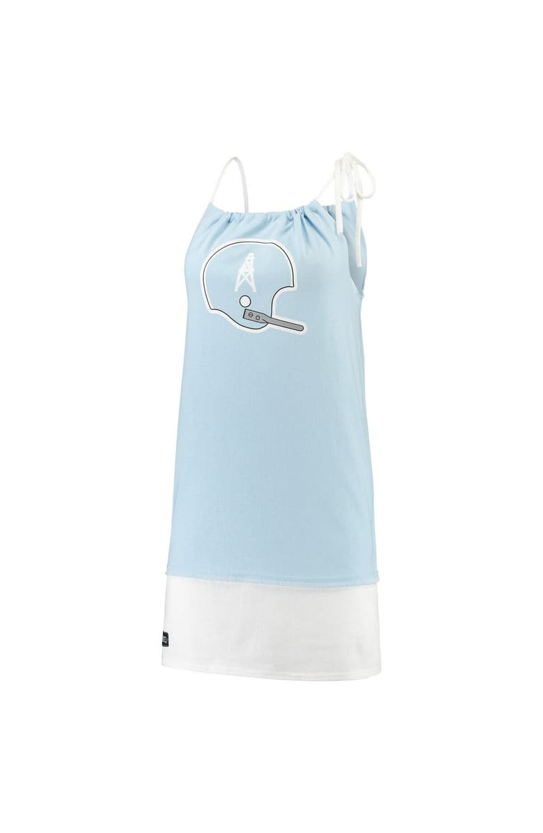 REFRIED APPAREL Women's Refried Apparel Light Blue Houston Oilers Sustainable Vintage Tank Dress, Main, color, Light Blue
