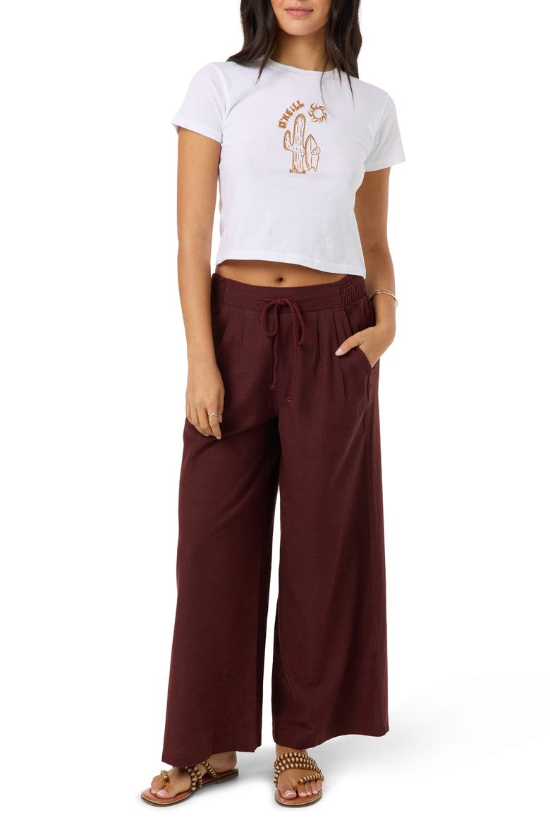 Desert Sun Fitted Graphic Tee, Alternate, color, WHITE
