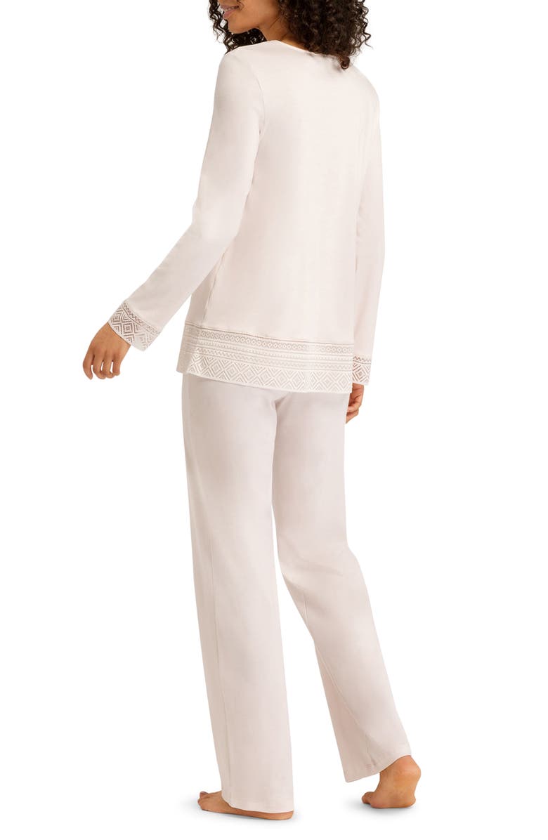 Hanro Jona Cotton Knit Pajamas, Alternate, color, 
