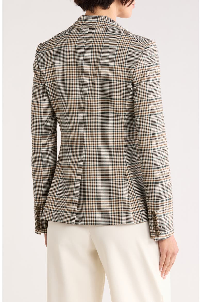 Cutaway Dickey Jacket, Alternate, color, ECRU/GREEN MULTI