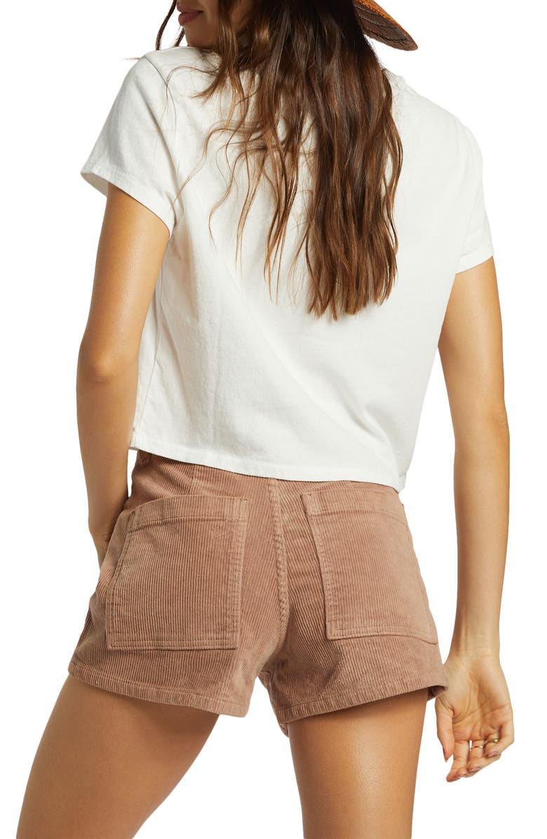Billabong Free Fall Stretch Cotton Corduroy Shorts, Alternate, color, Sweet Earth