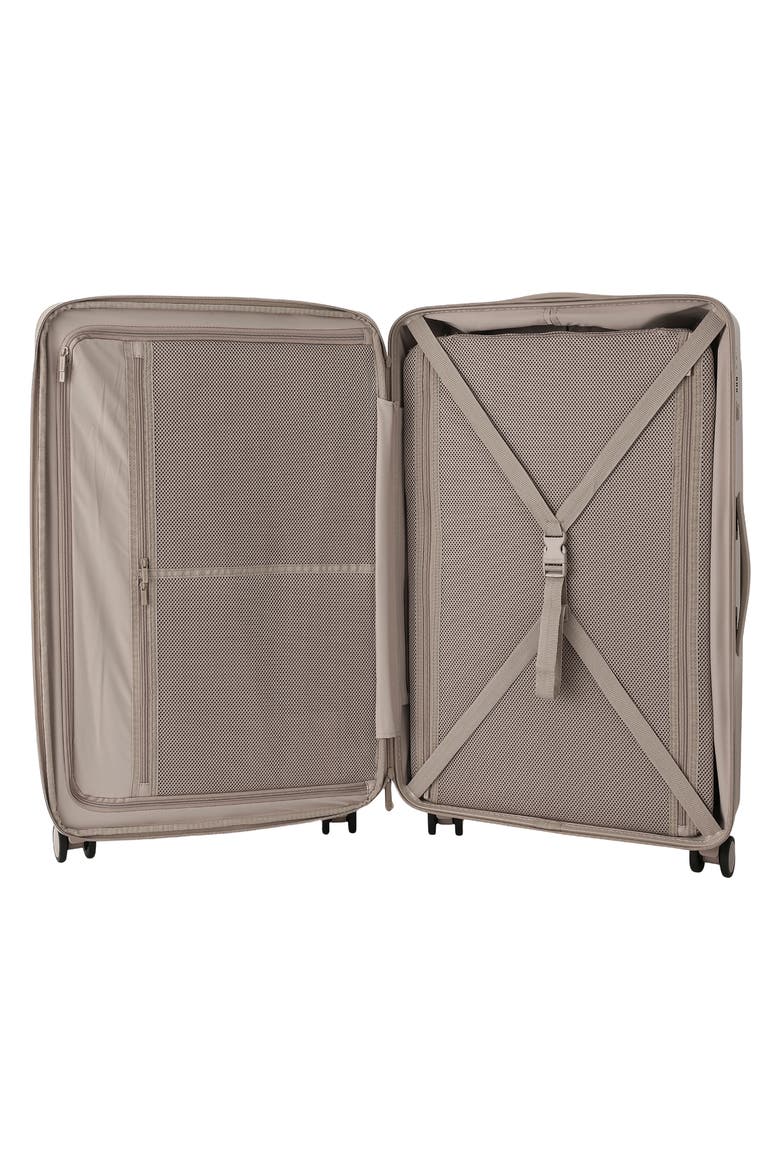 Nostos Matte Large Spinner Suitcase, Alternate, color, SAHARA