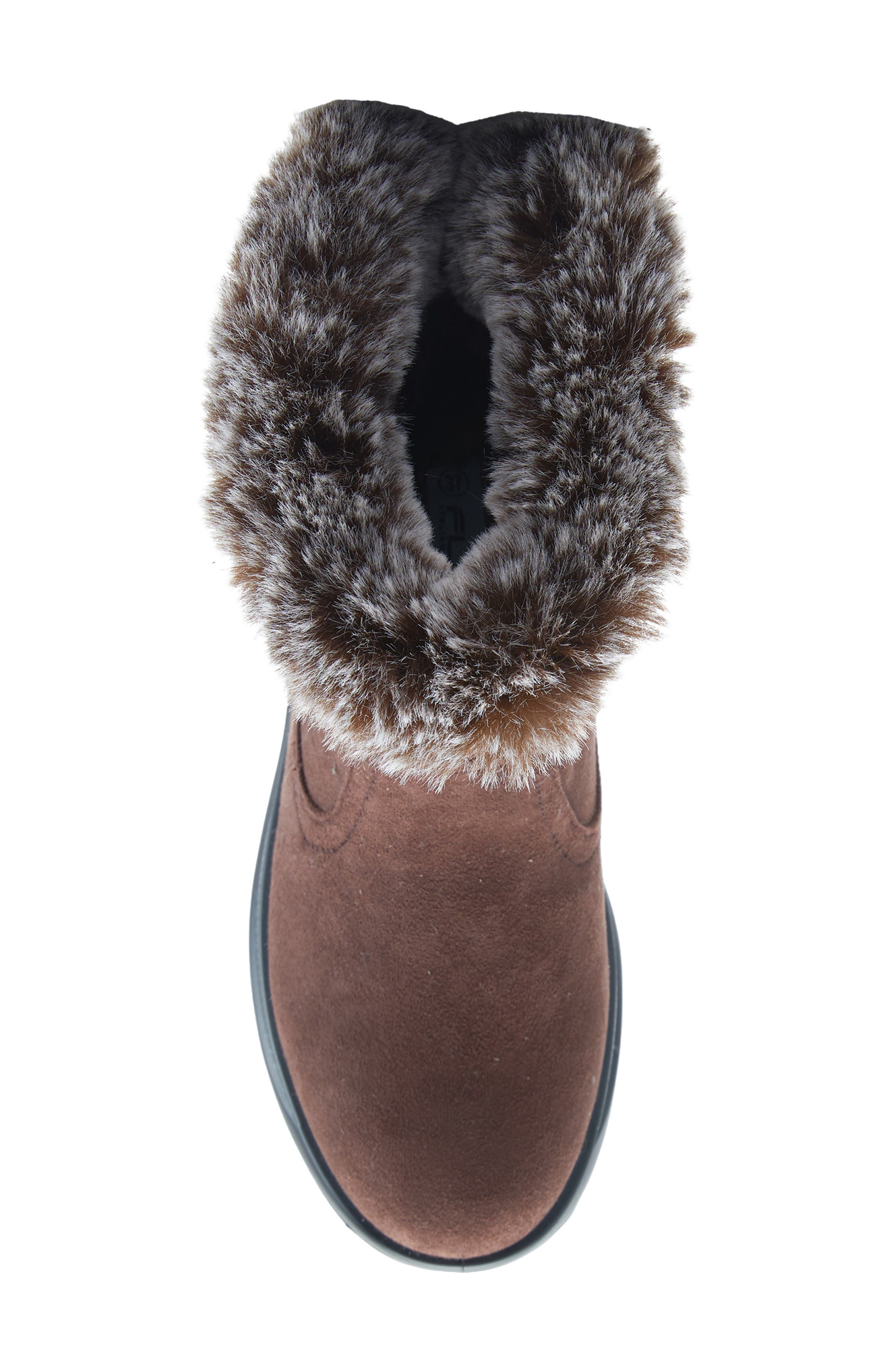 Flexus by Spring Step Snowbird Waterproof Faux Fur Lined Boot, Alternate, color, Brown