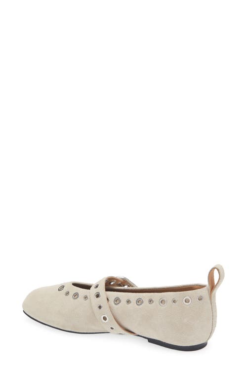 Rag & Bone Spire Suede Mary Jane Ballerina Flats In Lightsands Suede