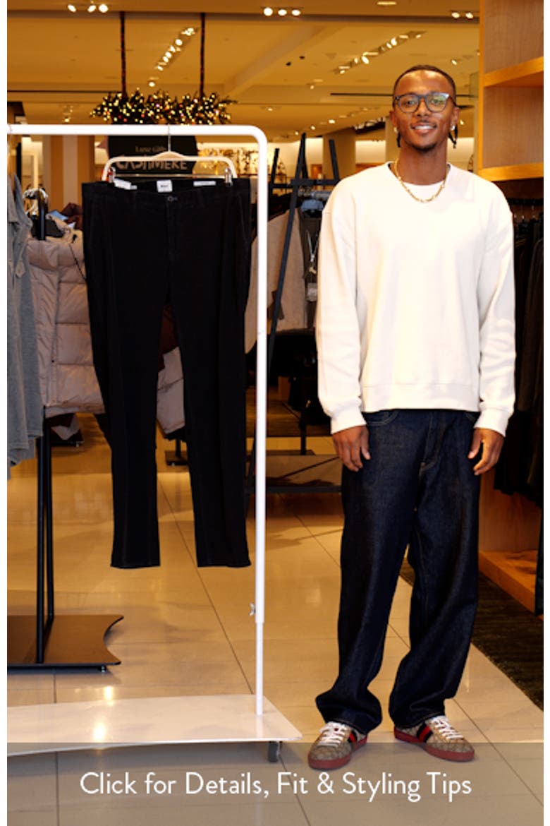 Fabio Flat Front Stretch Corduroy Pants video