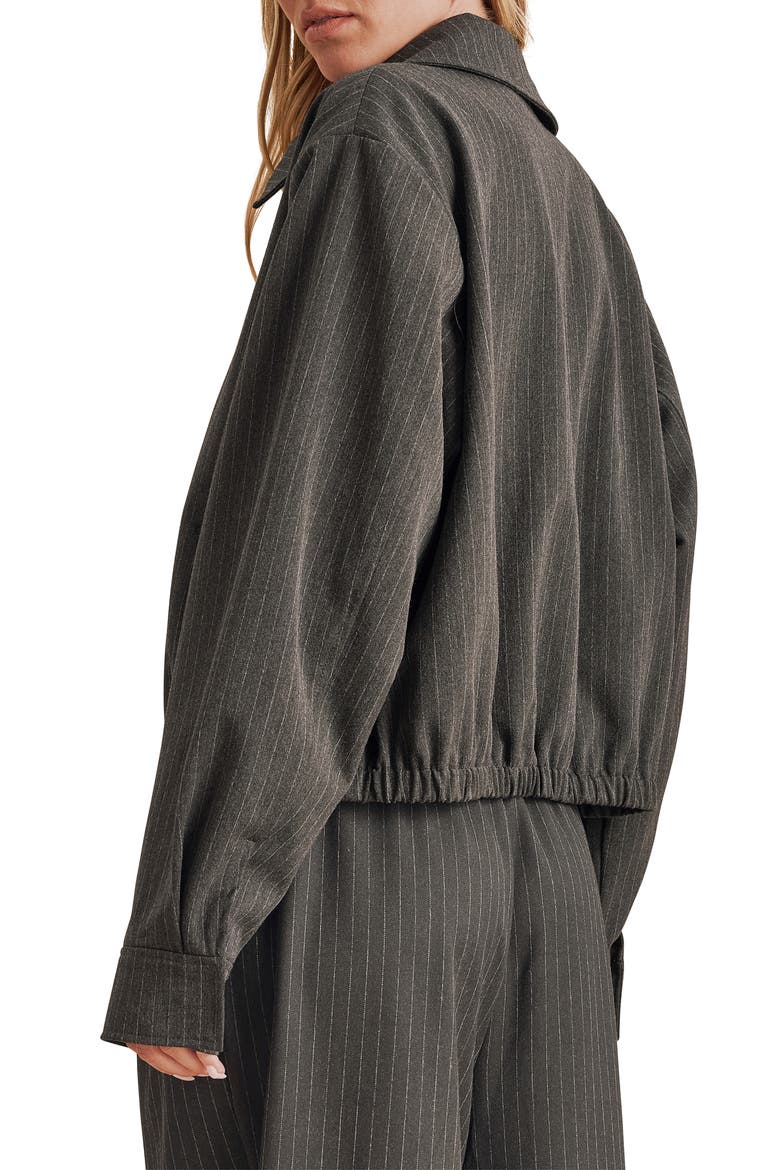 Blake Pinstripe Jacket, Alternate, color, CHARCOAL GREY PINSTRIPE