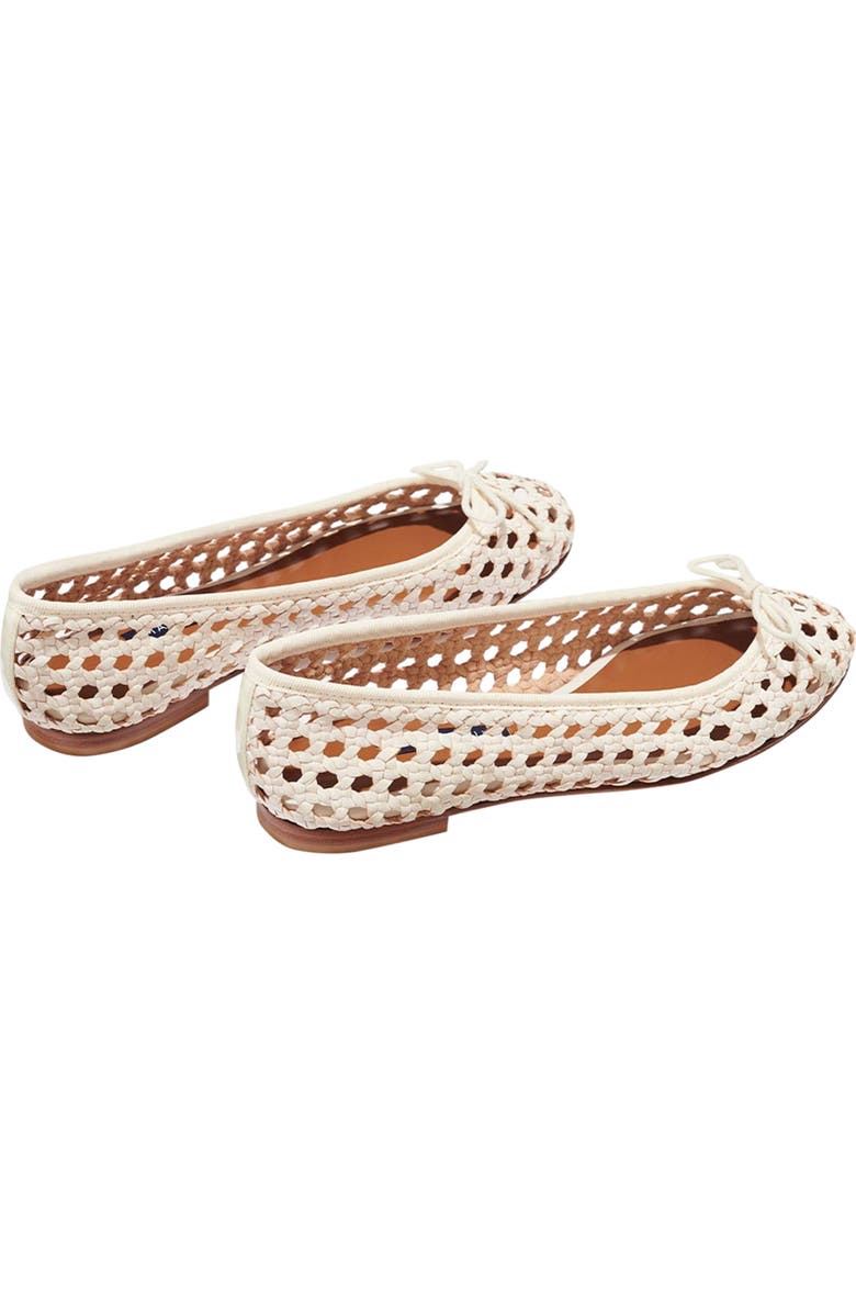 MARGAUX The Woven Demi, Alternate, color, Ecru Leather