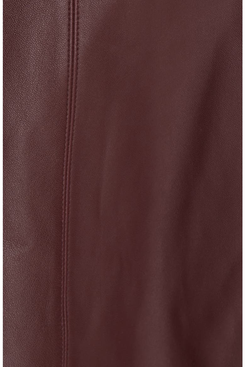 Nappa Leather Trench Coat, Alternate, color, SPICED BERRY