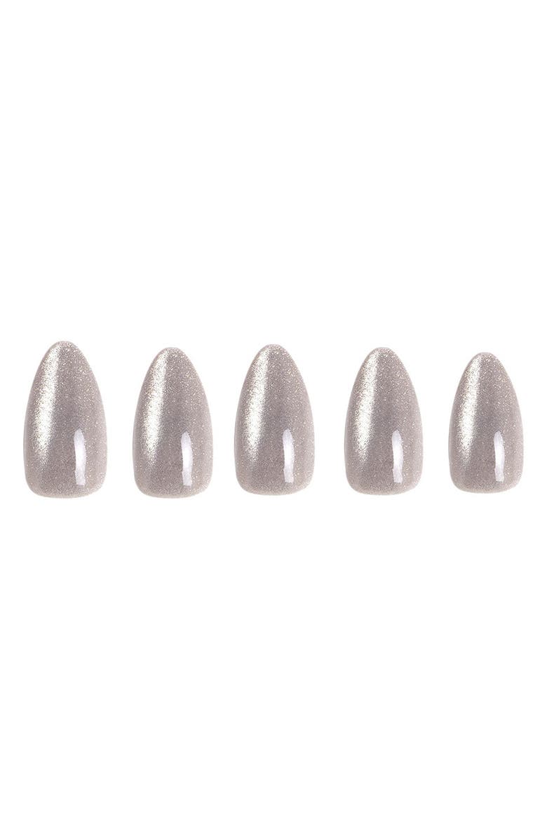 GLAMNETIC Oslo Night Short Almond Press-On Nails Set $15 Value, Alternate, color, 