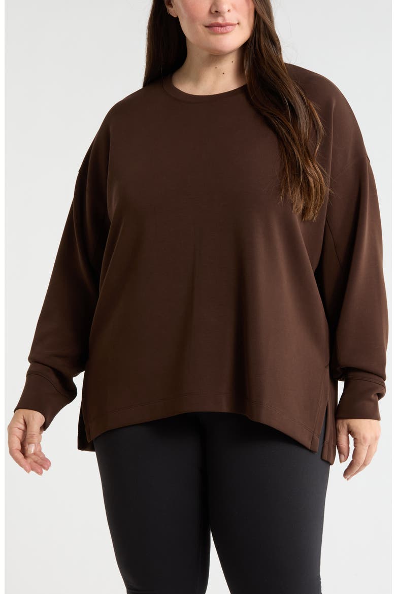 Soft Luxe Tunic, Main, color, BROWN MOLE