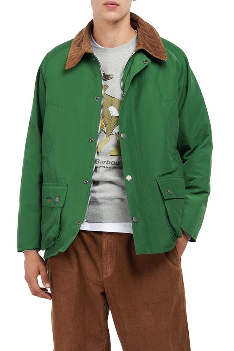 x Noah Gender Inclusive 60/40 Bedale Casual Jacket, Main, color, KELLY GREEN