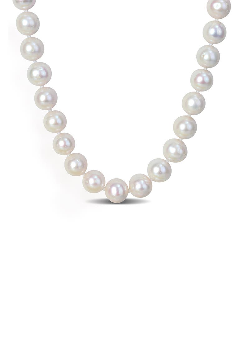 Men's Cultured Freshwater Pearl Necklace, Main, color, WHITE