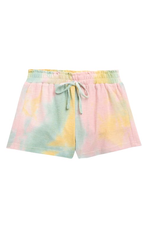 Tractr Kids' Tie Dye Shorts in Cotton Candy at Nordstrom, Size 14