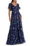 Flounce Sleeve Floral Maxi Dress