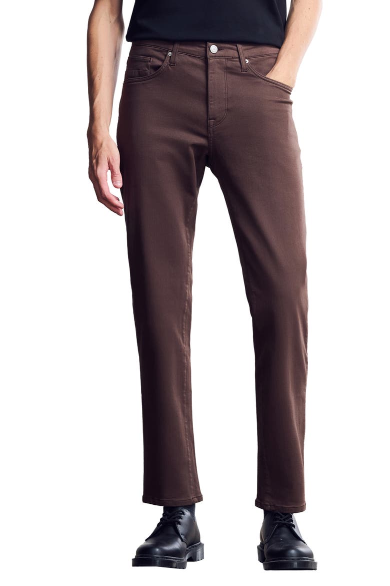 Route Athletic Fit Tapered Leg Jeans, Main, color, COFFEE BEAN DENIM