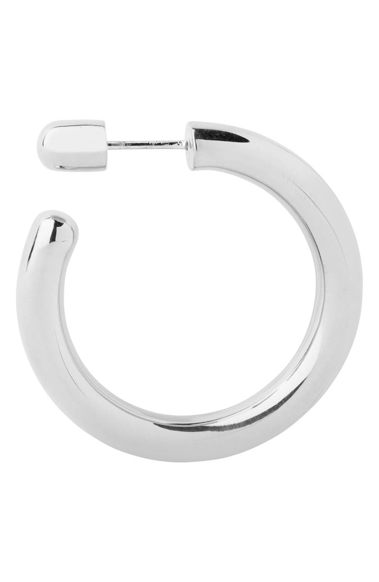 Maria Black Disruption Hoop Earring, Main, color, 