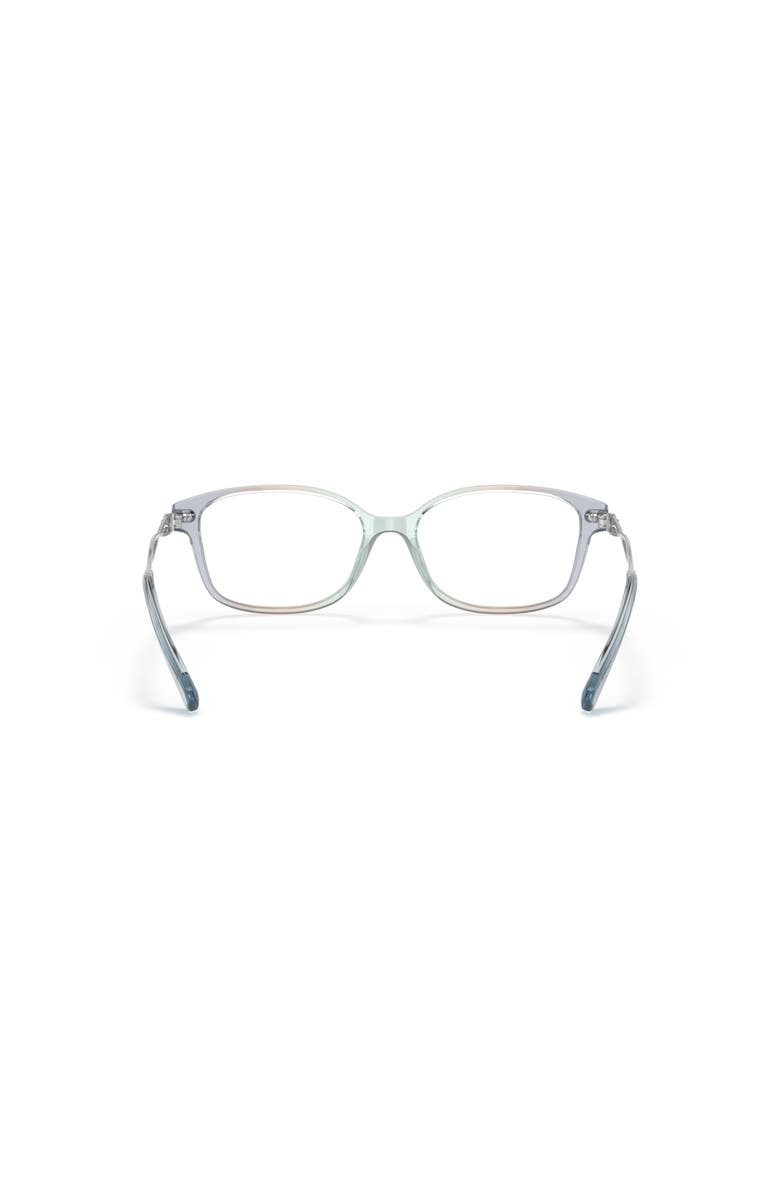 COACH 52mm Rectangle optical glasses, Alternate, color, Blue