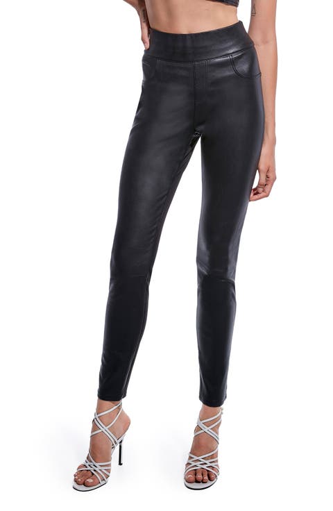 Gigi Stretch Leather Leggings