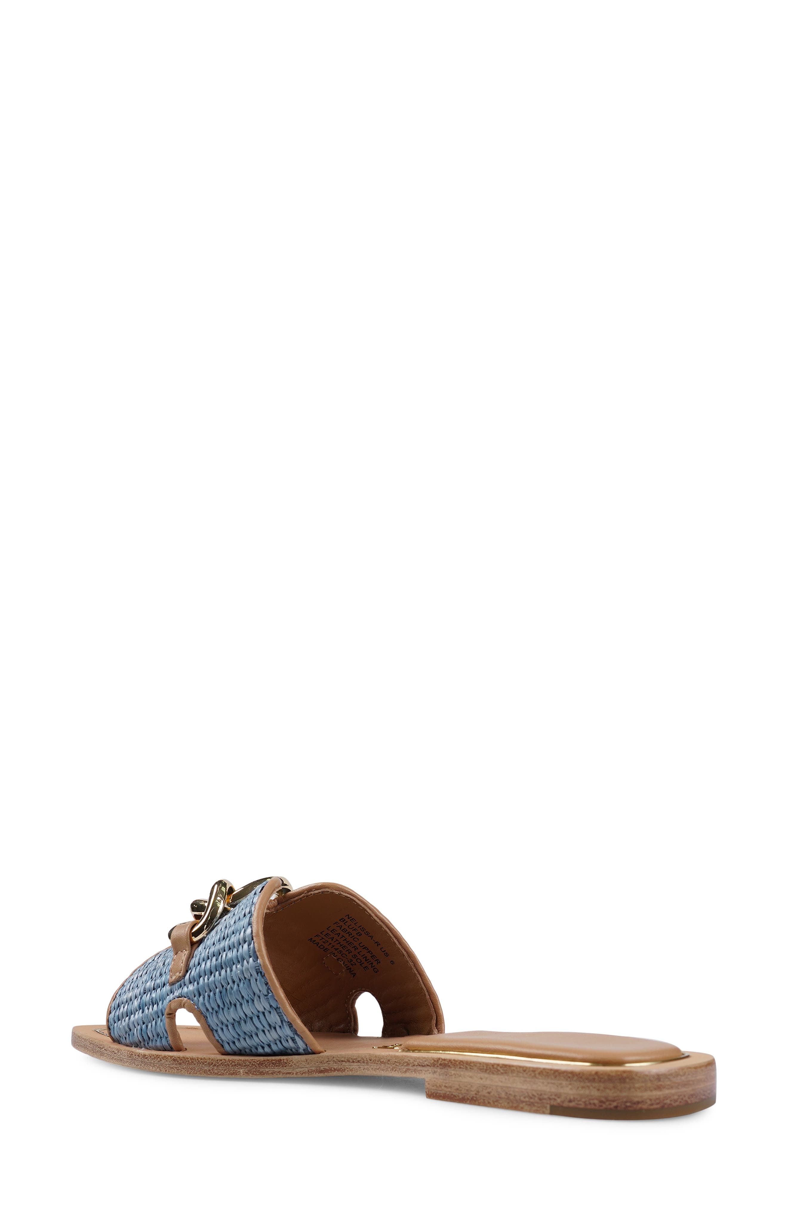 Nelissa Slide Sandal, Alternate, color, BLUE FABRI
