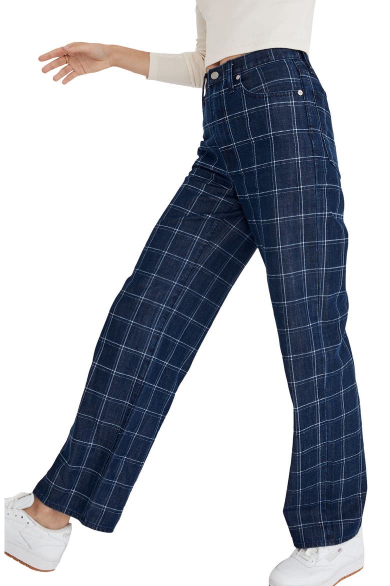 The Perfect Vintage Wide Leg Jeans, Alternate, color, CLEAN WINDOWPANE