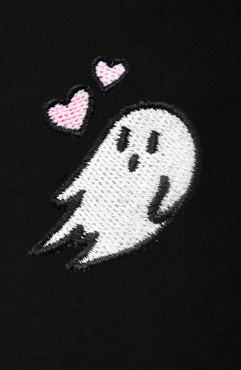 Dalix Heartly Ghost Heavyweight Relaxed Sweatshirt, Alternate, color, Black