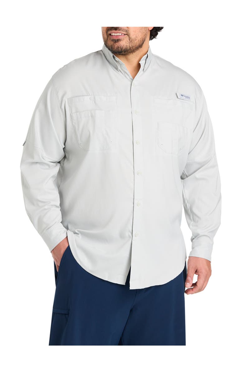 Columbia Big & Tall PFG Tamiami Sport Shirt, Main, color, Cool Grey