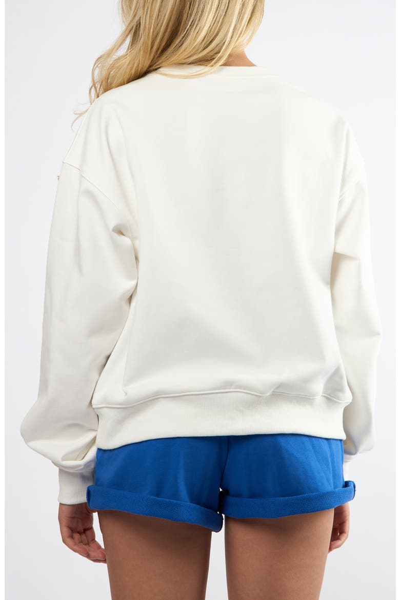 The Nice, Fr. Cotton Graphic Sweatshirt, Alternate, color, WHITE