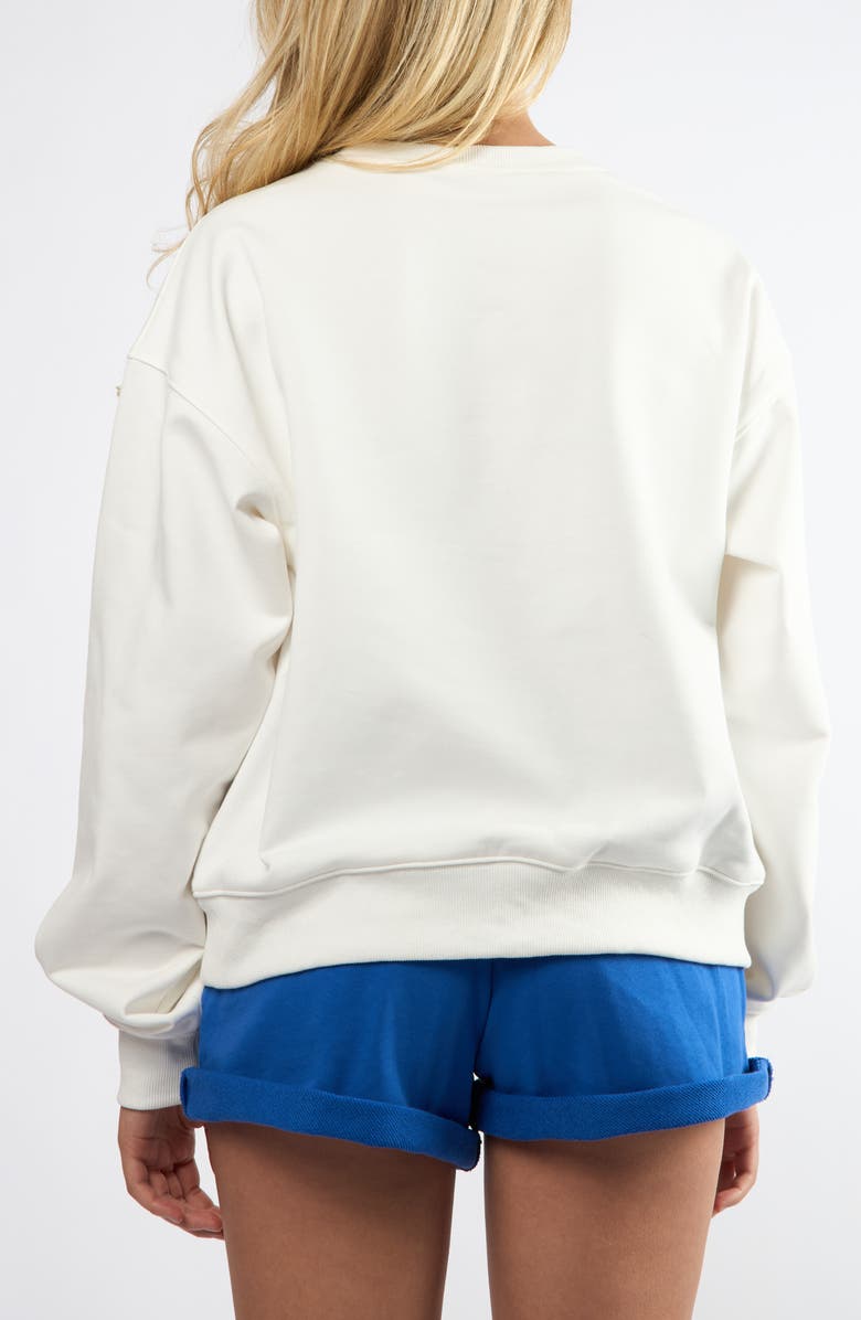 Viens Avec Moi The Nice, Fr. Cotton Graphic Sweatshirt, Alternate, color, White