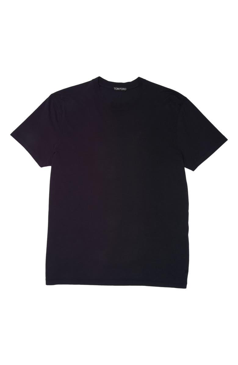 TOM FORD Short Sleeve Crewneck T-Shirt, Alternate, color, Black