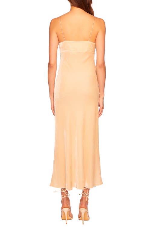 Susana Monaco Velvet Slipdress In Belgian Creme