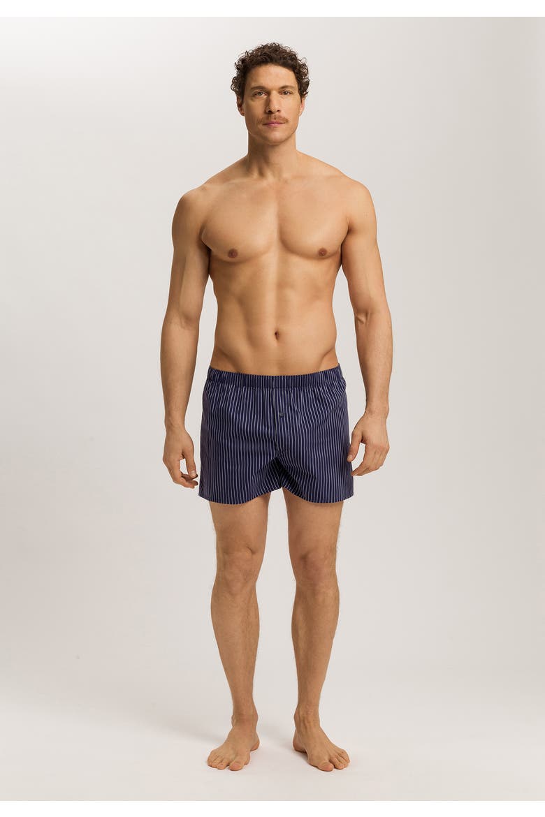 Fancy Woven Cotton Boxer, Alternate, color, Fine Stripe