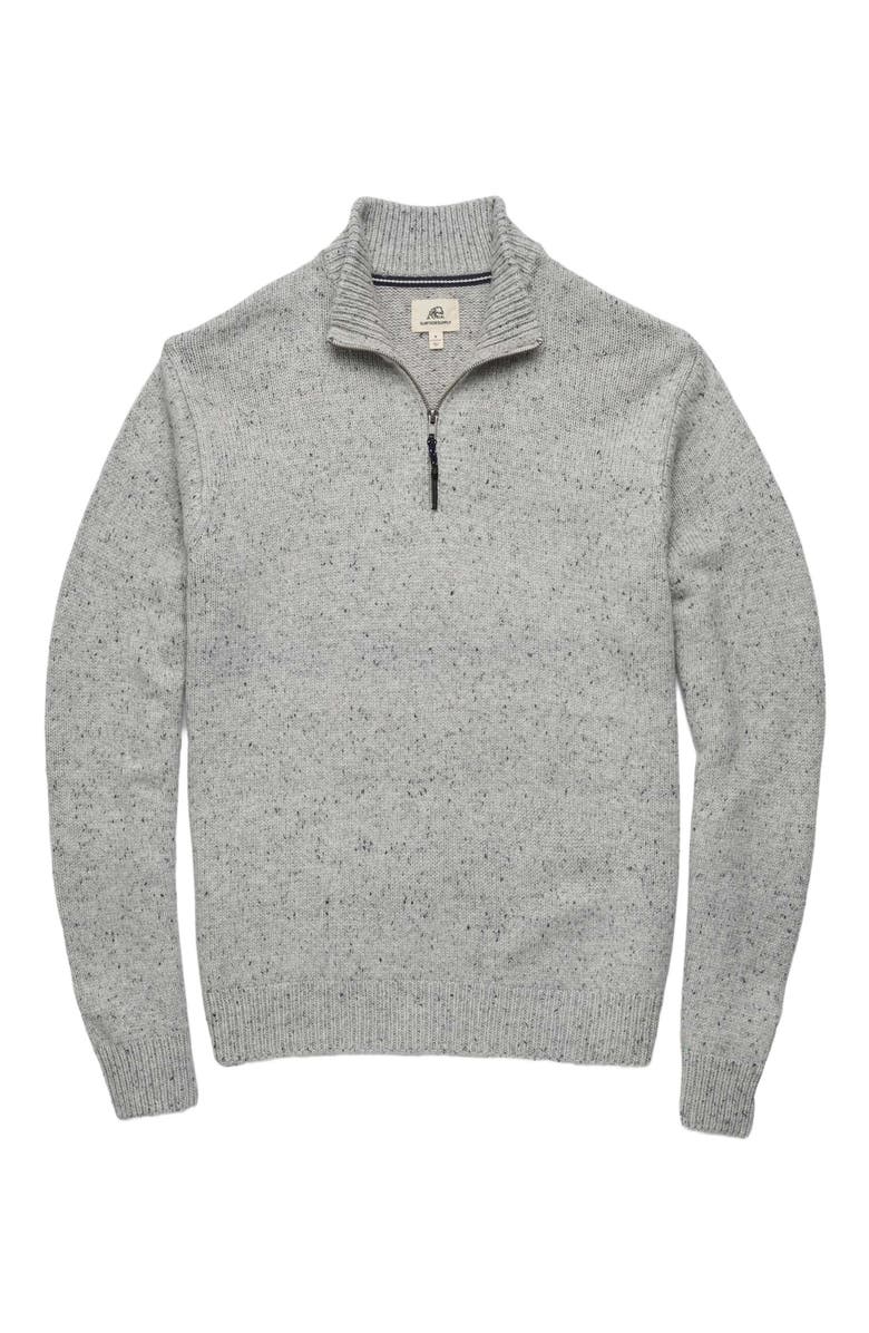 Surfside Supply Co. Robbie Mock Sweater, Main, color, Heather Grey