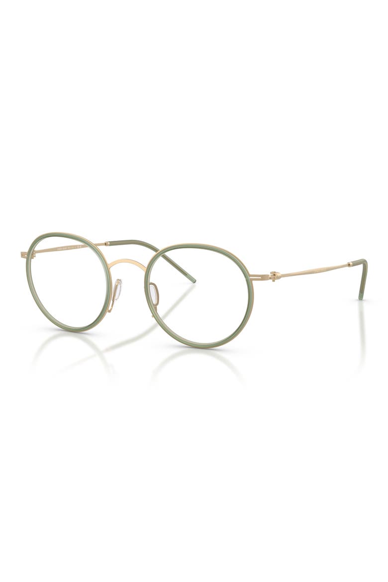 47MM ROUND, Alternate, color, MATTE PALE GOLD / DEMO LENS