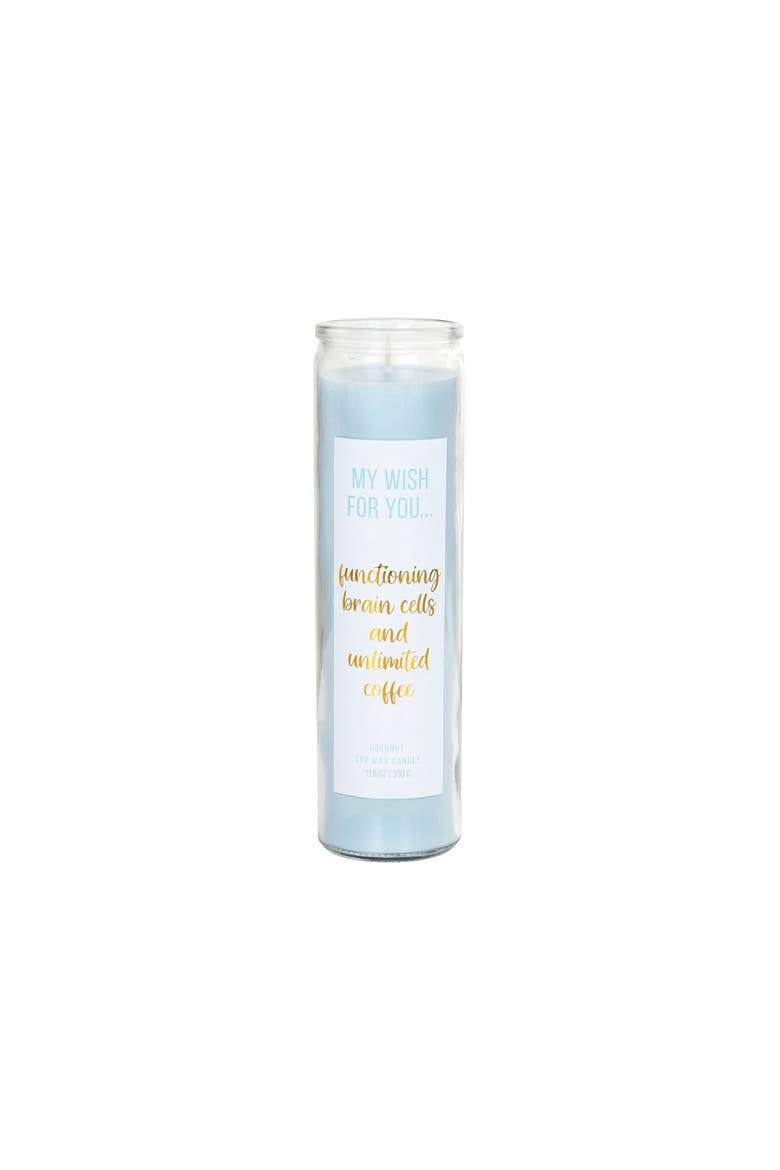 Functioning Brain Cells My Wish Candle Wax Blue 11.6 oz, Main, color, Blue