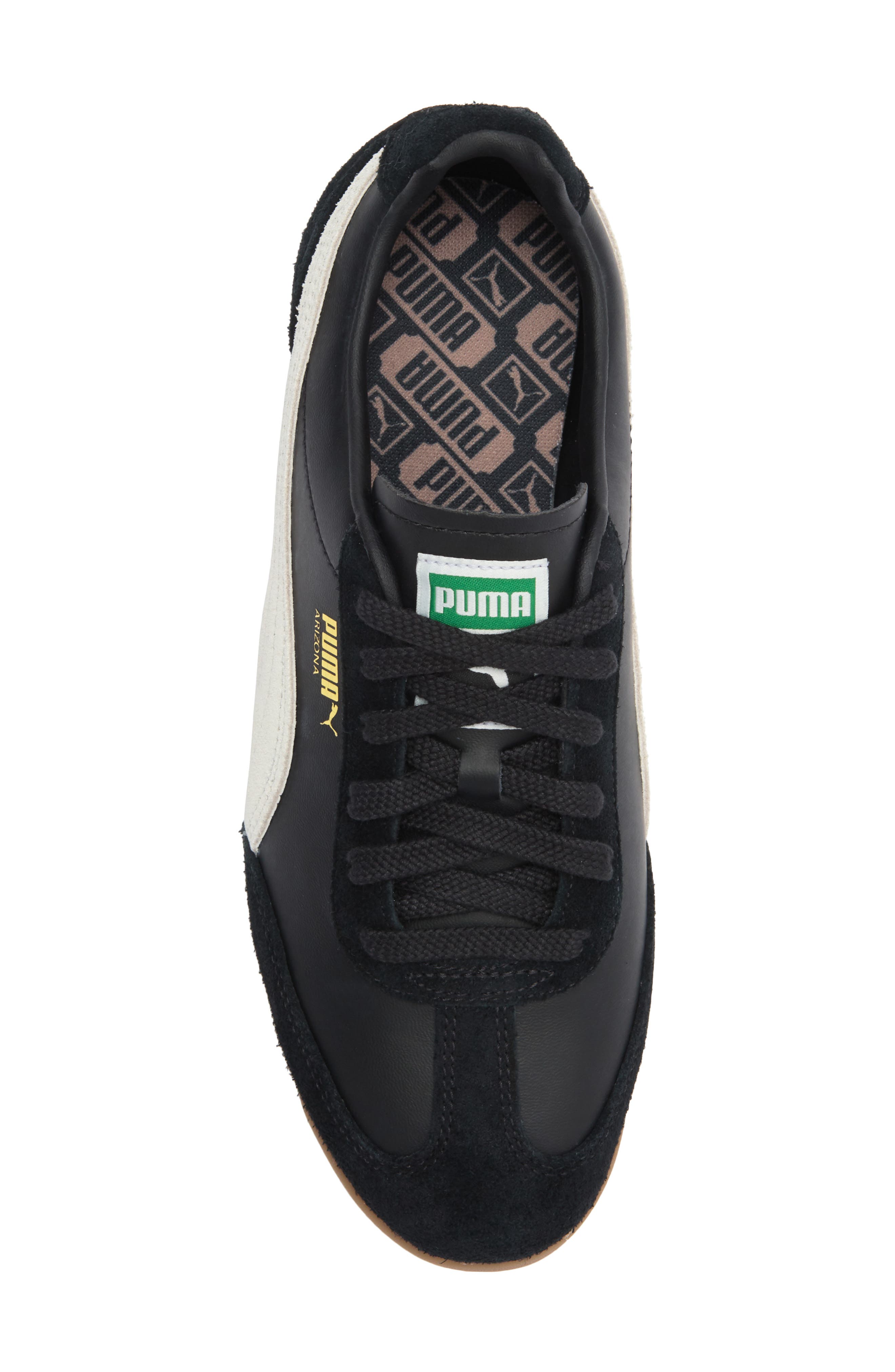 PUMA Arizona Retro Sneaker, Alternate, color, Puma Black-Warm White