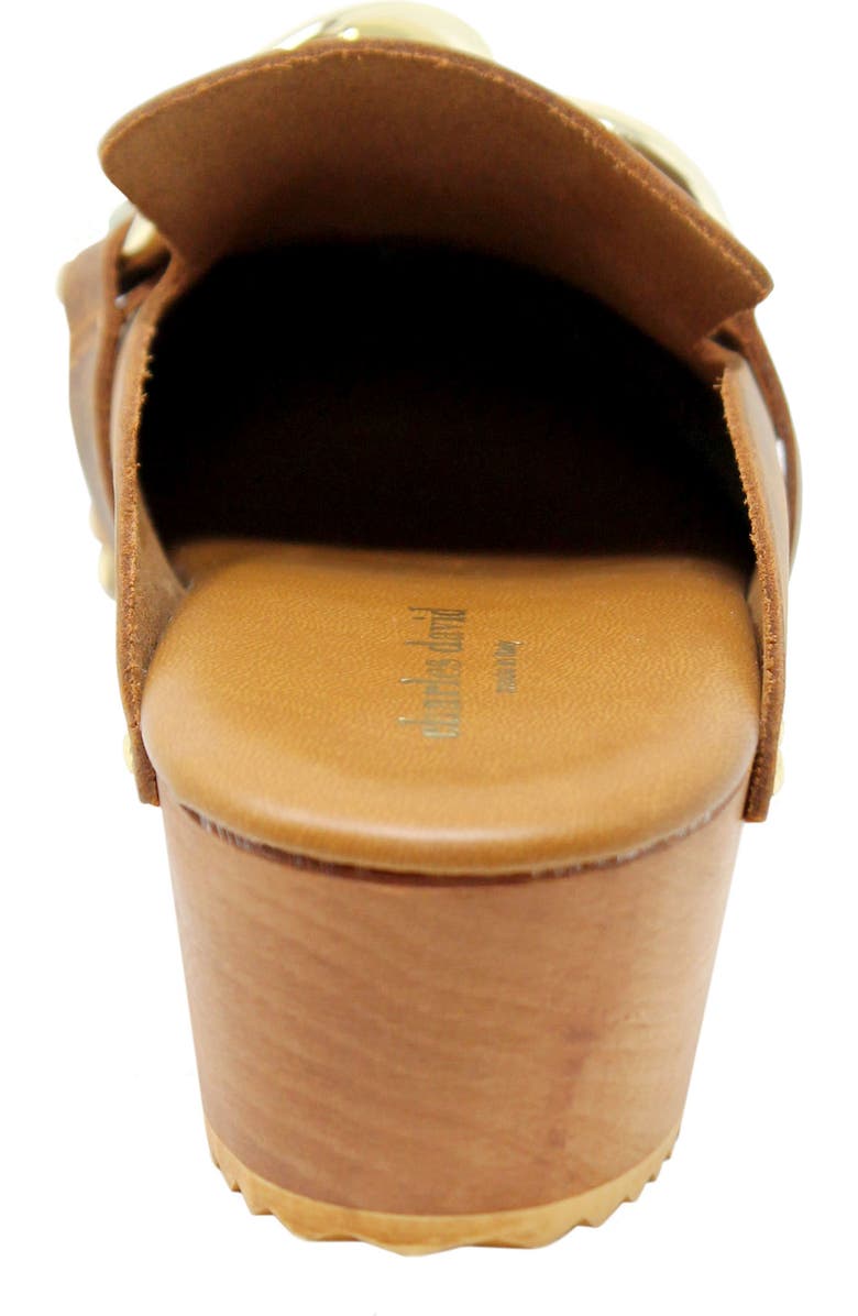Charles David Siena Clog, Alternate, color, Cognac-Lech