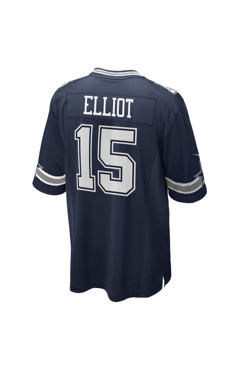Nike Men's Nike Ezekiel Elliott Navy Dallas Cowboys Team Game Jersey, Alternate, color, Navy