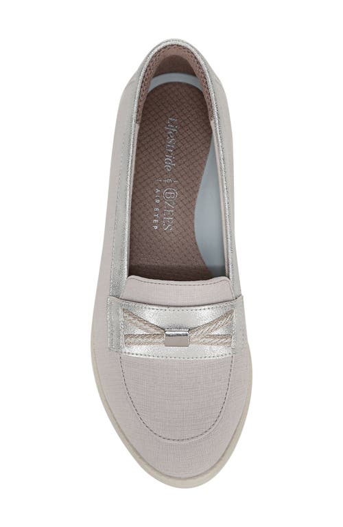 Bzees All Aboard Boat Shoe In Taupe Fabric