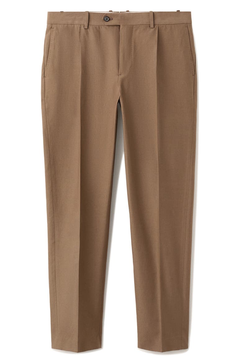 Slim Fit Suit Pants, Main, color, TOBACCO BROWN