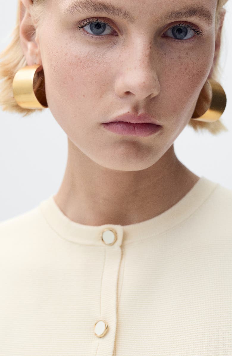 MANGO Matilda Knit Vest, Alternate, color, Ecru