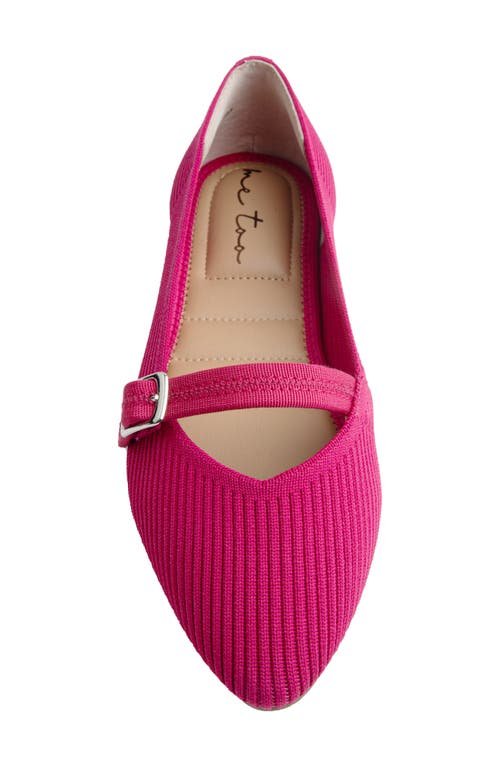 Me Too Glory Rib Knit Mary Jane Flat In Red