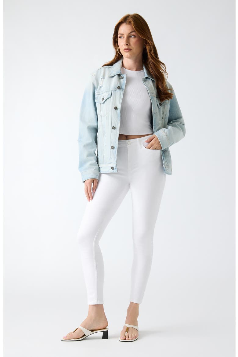 1981 High Waist Skinny Jeans, Alternate, color, WHITE