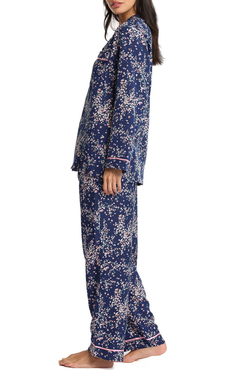 Papinelle Cheri Blossom Cotton & Silk Pajamas, Alternate, color, 