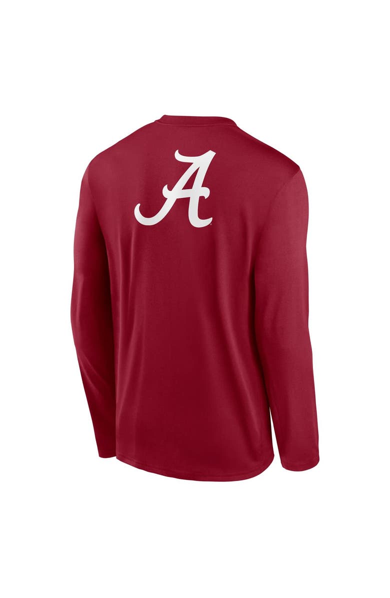 Nike Men's Nike Crimson Alabama Crimson Tide Primetime Campus 2-Hit Legend Dri-FIT Long Sleeve T-Shirt, Alternate, color, Crimson