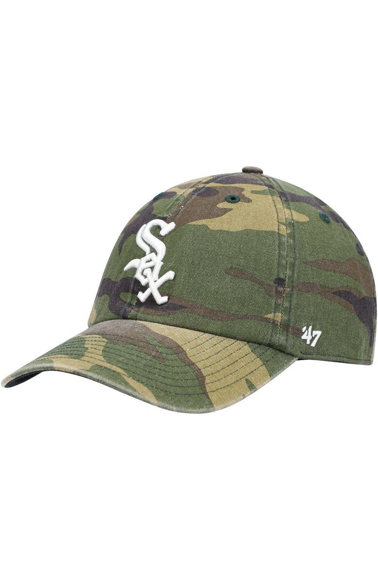 '47 Men's '47 Camo Chicago White Sox Team Clean Up Adjustable Hat, Main, color, Camo