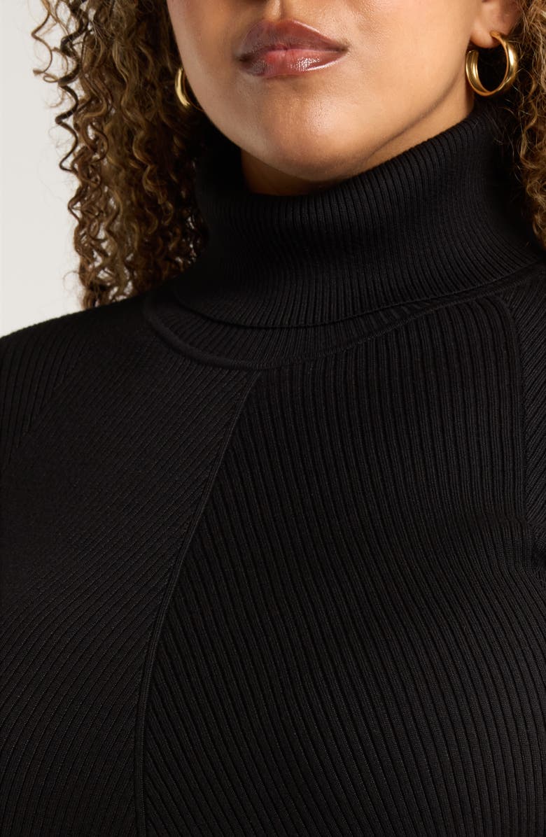 Jones New York Rib Turtleneck Sweater, Alternate, color, 