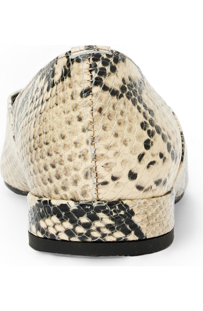 Bruno Magli Parma Pointed Toe Flat, Alternate, color, Ivory Snake/ Black