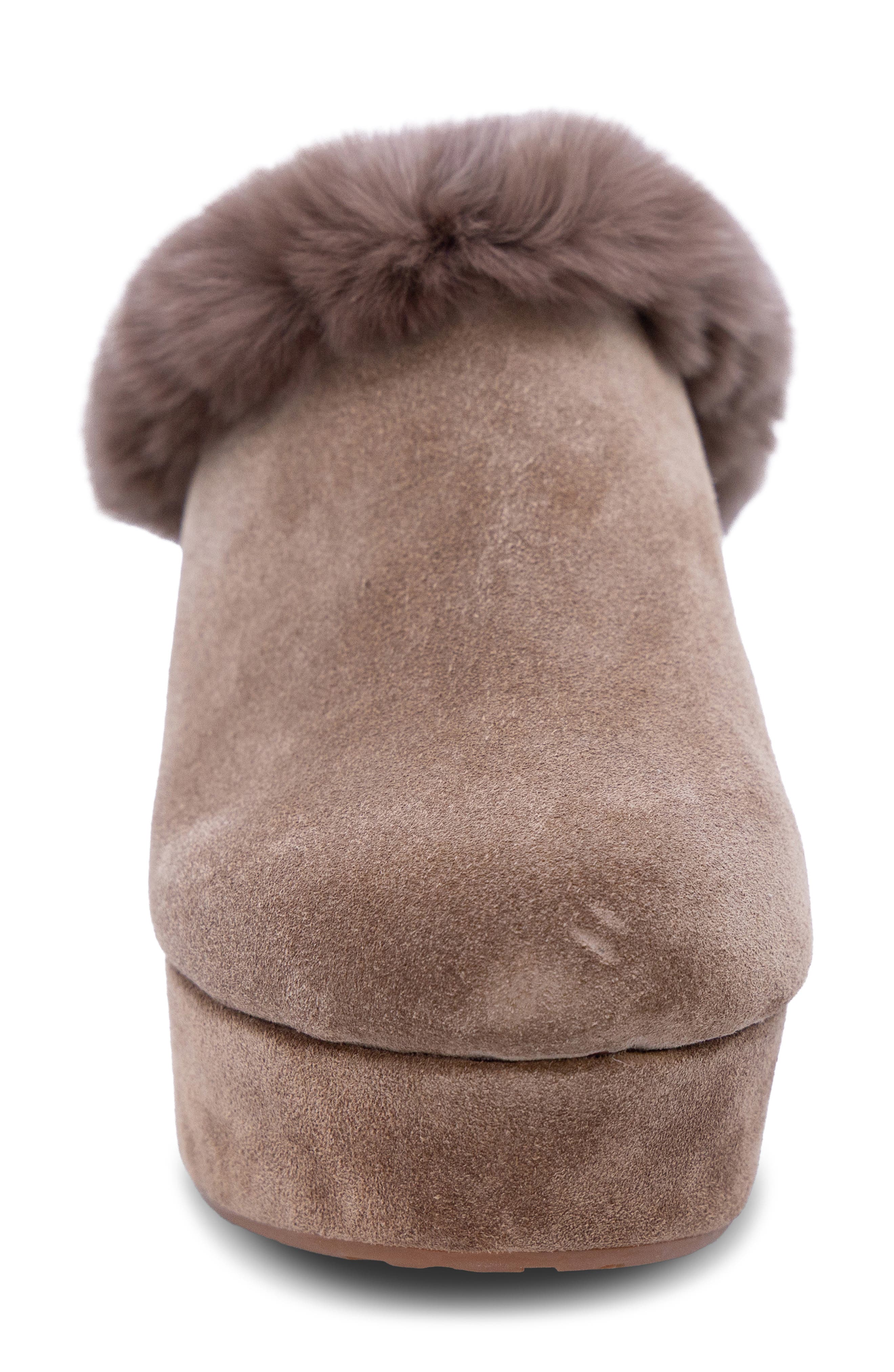 Chocolat Blu Grand Genuine Shearling Platform Clog (Women) | Nordstrom