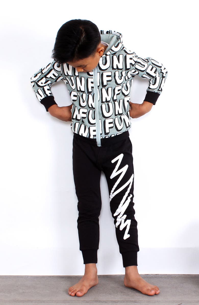 TINY TRIBE Jagged Line Graphic Sweatpants, Alternate, color, 