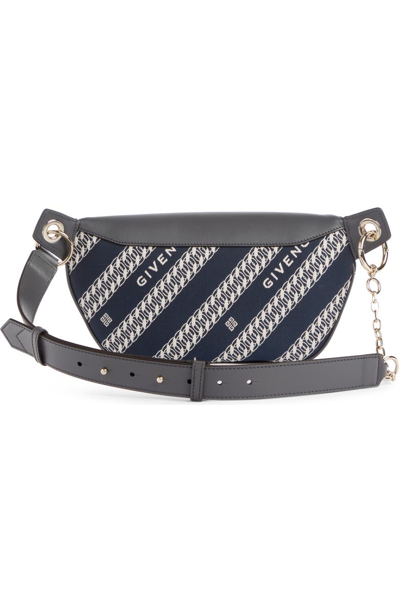Givenchy Chain Print Canvas Belt Bag, Alternate, color,